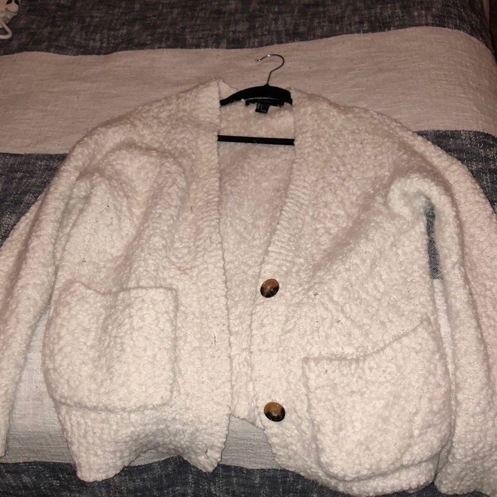 White chunky cardigan